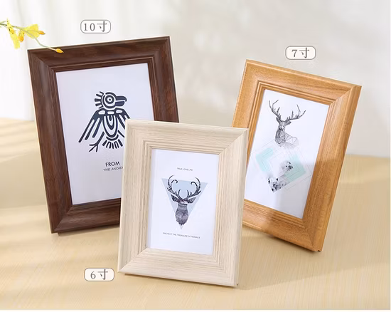 Custom Office Home Decoration Wood Photo Frame Traditional Wooden Frame Advertising Picture Frame