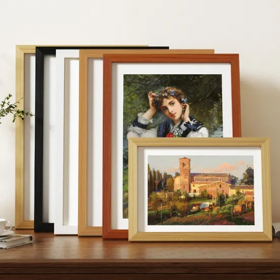 Custom Office Home Decoration Wood Photo Frame Traditional Wooden Frame Advertising Picture Frame