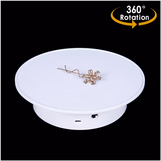Portable Product Photo Mini Booth 360 Degree Photography Rotating Turntable Display Stand Electric Turntable